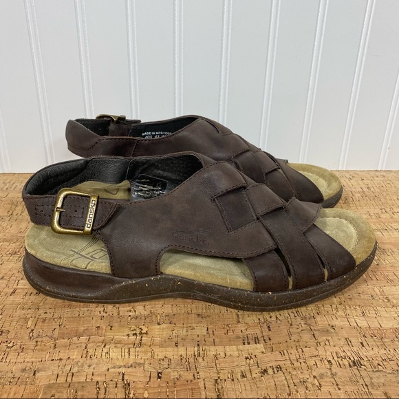 Dansko Men’s Brown Leather Sandals - Picture 2 of 9